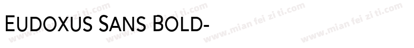 Eudoxus Sans Bold字体转换